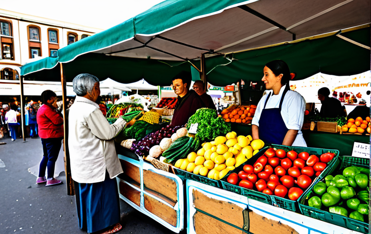 유기농업 자격증 취득 후 업무 변화 - Organic Farmer Inspecting Crops**

A seasoned farmer, fully clothed in work attire, carefully examin...